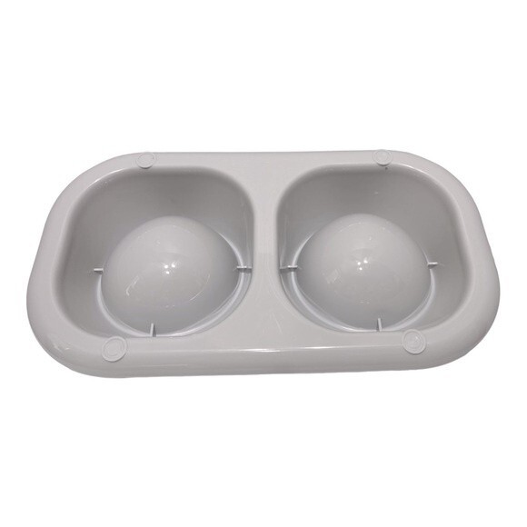 Raised Double Bowl Dog/Cat Feeder - Picture 5 of 6